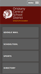 Mobile Screenshot of oriskanycsd.org